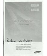 Printed User Manual  &amp; Installation for SAUMSUNG Air Conditioner AW Series - $45.09 CAD