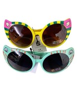 Girls Kitty Cat Frame Sunglasses Plastic in Assorted Colors 2 Pair Lot NWTs - £16.17 GBP