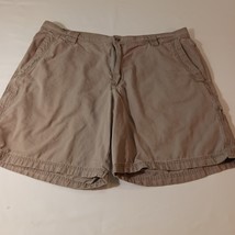 Columbia AM4541 Omni Shield Advanced Men&#39;s Khaki Cotton Cargo Shorts Siz... - $13.16