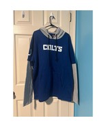 NFL Indianapolis Colts Apparel Pullover Hoodie Sweatshirt Blue Gray Foot... - $25.71 CAD