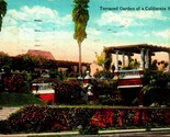 Terraced Garden of a California Home CA 1921 DB Postcard E9 - £5.41 GBP