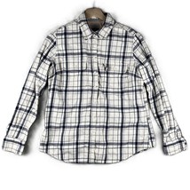 Ridgecut Shirt Womens  Blue White Plaid Button Long Sleeve Toughwear Poc... - $18.99