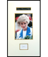 Diana, Princess of Wales Signed Autograph Cut Museum Framed Ready to Dis... - £1,120.23 GBP