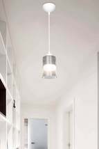 Transparent Optical Promo Pendant Lamp - Glass with Double Bulb Look - $16.00