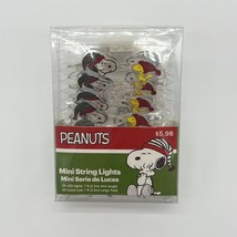 Peanuts Snoopy &amp; Woodstock mini string lights - 20 LED lights, 7 ft. - NIB - £4.69 GBP