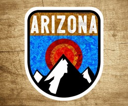 Arizona Mountains Outdoors Decal Sticker Vinyl Nature Skiing Hiking 3&quot; x 3.6&quot;  - £3.78 GBP