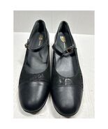 NWOT SAS Isabel Pump Heels Shoes Womens Black Leather Mary Jane Career S... - $107.84 CAD
