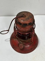 Vintage Dietz No. 40 Red Traffic Gard Lantern Syracuse 8” #2 - $29.30