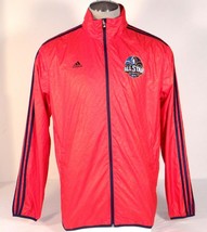 Adidas NBA New Orleans 2014 All Star Red Zip Front Wind Track Jacket Men's NWT - $84.99