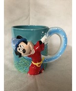 Disney World 25th anniversary Mickey Mouse Sorcerer 3D embossed coffee m... - £12.57 GBP