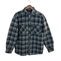 Levi&#39;s Flannel Jacket Shacket Mens Medium Lined Button Up Plaid Levi Str... - £28.02 GBP