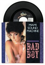 VINTAGE 1985 Miami Sound Machine Bad Boy 45 RPM Vinyl Gloria Estefan - £20.08 GBP