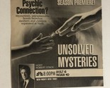 Unsolved Mysteries Vintage Tv Series Tv Guide Print Ad Robert Stack TPA8 - £4.76 GBP