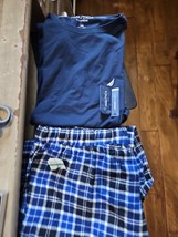 Men&#39;s NAUTICA Short Sleeve Shirt &amp; Flannel Pant Sleepwear Set Size L NWT... - $556.78 MXN