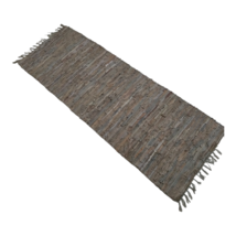 Leather Hearth Rug for Fireplace Fireproof Mat BEIGE Runner - £303.75 GBP