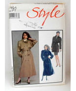 Vintage Sz PT OOP STYLE Sewing Pattern 1191 Lined Trench Coat Jacket - £15.94 GBP