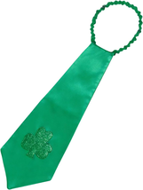 St. Patrick'S Day Tie, Lucky Irish Green Necktie for Costume Accessories - $10.67
