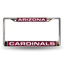 NFL Arizona Cardinals Laser Chrome Acrylic License Plate Frame - £23.96 GBP
