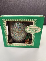 Vintage Laurence Miniature Multicolor  Bayberry Hurricane Candle Boxed Glitter - £11.20 GBP