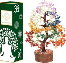 7 Chakra Crystal Tree Of Life - Handmade Feng Shui Bonsai,, Money Tree Gift - £34.28 GBP