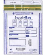 Dual Pocket Deposit Bag, 9" x 12", 100 Bags - $45.53