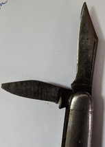 Vintage Hammer Ireland 3 blade pocket knife metal handles - $16.95