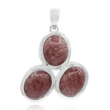 Jewelry of Venus fire  Pendant of Goddess Isis Thulite silver pendant - £554.31 GBP