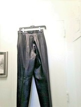 Women&#39;s Black Leather Pants - £134.24 GBP