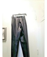 Women&#39;s Black Leather Pants - £133.68 GBP