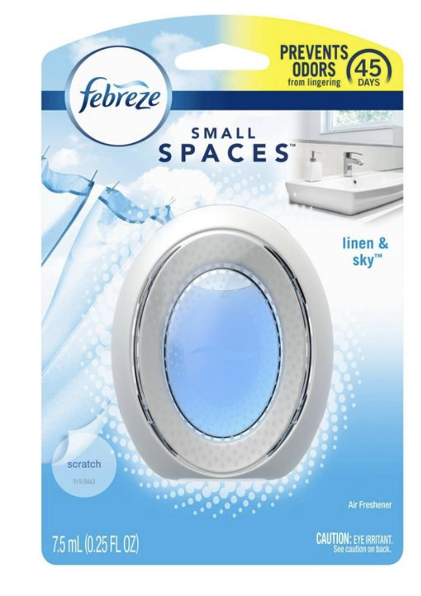 Febreze Small Spaces Air Freshener, Linen and Sky - $5.95
