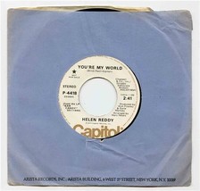 Helen Reddy Capitol Demo 45 You&#39;re My World P-4418  - £14.01 GBP