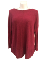 Db Sunday Women&#39;s Knit Top 3X Fuchsia Long Sleeve Side Slit Soft Comfy New - £20.85 GBP