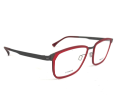 MODO Brille Rahmen 4101 Mred Grau Rot Quadratisch Kompletter Rand 54-19-145 - £155.47 GBP