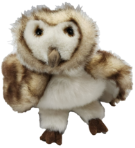 Folkmanis Barn Owl Full Body Hand Puppet 12&quot; Plush White &amp; Brown Stuffed... - $29.69