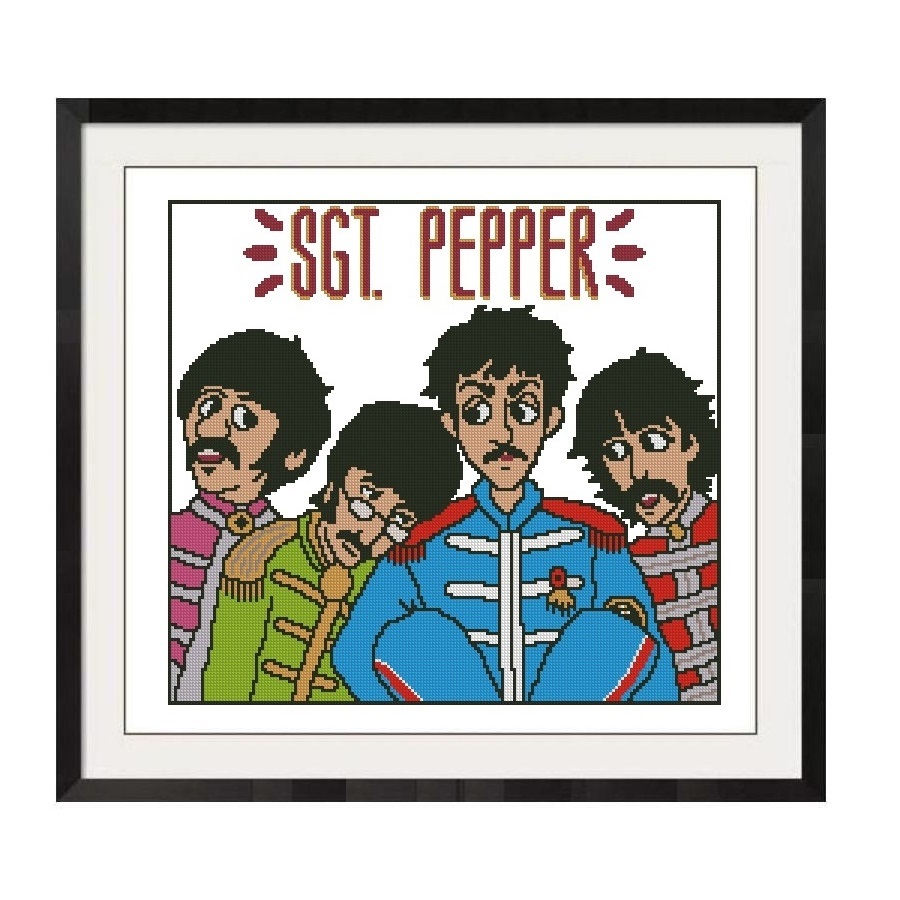Primary image for ALL STITCHES - BEATLES CROSS STITCH PATTERN IN PDF -081