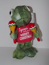 Gemmy Animated Iguana Wish You a Merry Christmas Dance Sings New With Tag 14&quot; (x - £43.46 GBP