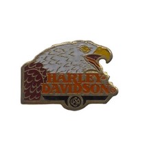 Vintage Harley Davidson 1991 Baron Solid Brass Motorcycles Pin Badge Eag... - $32.69