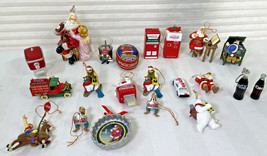 Lot of 22 Coca-Cola Trim-a-Tree Miniature Christmas Ornaments - £79.04 GBP