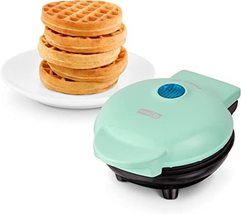 Mini Waffle Maker, Hash Browns with Easy to Clean, Non-Stick Surface Great Gift - £19.20 GBP