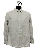 Louis Philippes Men’s Grey Textured Fromel Long Sleeve Shirt Size 40 - £7.78 GBP