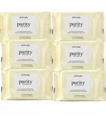 6 PACKS Philosophy Purity One-Step Facial Cleansing Wipes Cloths HUGE 18... - $716.47 MXN