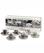 ILLY ART COLLECTION Coffee Set by Tobias Rehberger - 6 Cappuccino + 6 Sa... - $529.95