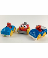 Sesame Street Muppets Push Along Racers Elmo Toppers Cars Toy Lot Mattel - $26.95 CAD