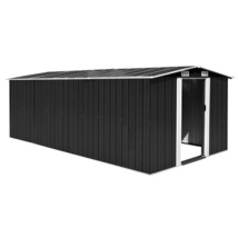 vidaXL Large Anthracite Galvanized Steel Garden Shed, Waterproof & Durable - €916,06 EUR