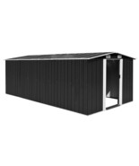 vidaXL Large Anthracite Galvanized Steel Garden Shed, Waterproof &amp; Durable - €916,06 EUR