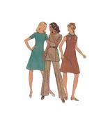 Misses Easy 70s Dress or Tunic &amp; Flared Pants Plus Size Butterick 6582 U... - £4.71 GBP