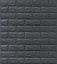 Dundee Deco PJ2238 Charcoal Faux Bricks 3D Wall Panel, Peel and Stick Wall Stick - £10.13 GBP+