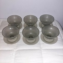 Vintage Tupperware 6 Pudding/Dessert Cups “Smoky Gray” 754-5 - $11.99
