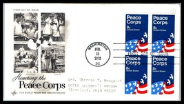 1972 US FDC Cover - Peace Corps, Education &amp; Farming, Washington DC H11 - £2.17 GBP