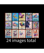 Watercolor Native American Animal Wall Art, Pastel Digital Animal Art, Download - £7.15 GBP